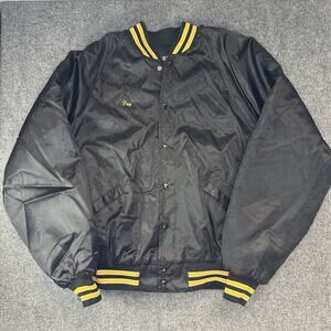 VTG United Steel Workers Of America Satin Bomber Jacket Local 6966 USA Sz 2XL